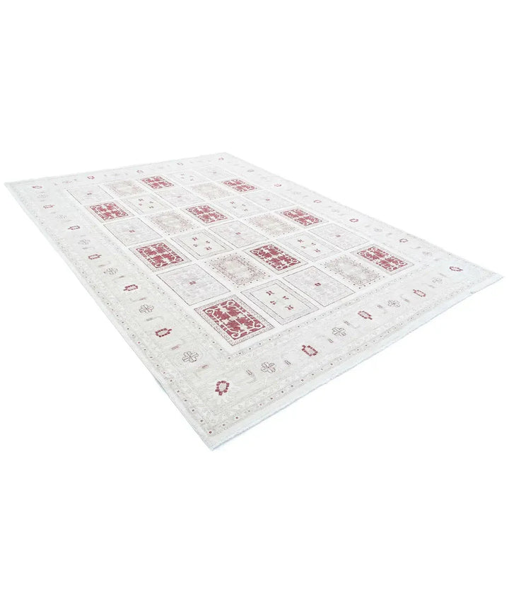 Afghan Serenity Rug 8' 1" x 11' 2" Hand-Knotted | No. AT87772