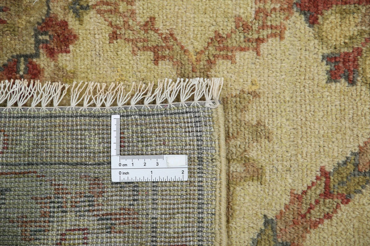 Indian Ziegler Rug 4' 0" x 5' 9" Hand-Knotted | No. AT87911
