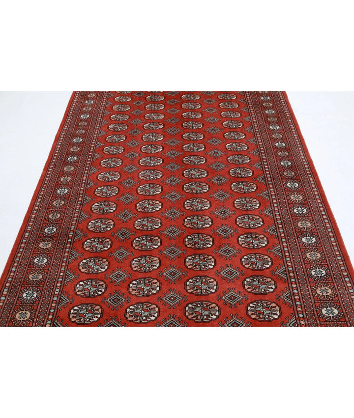 Pakistani Bokhara Rug 5' 1" x 8' 2" Hand-Knotted | No. AT87952
