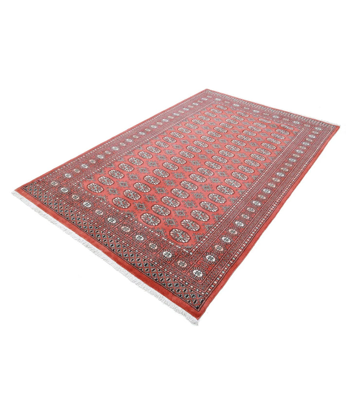 Pakistani Bokhara Rug 5' 1" x 8' 2" Hand-Knotted | No. AT87952