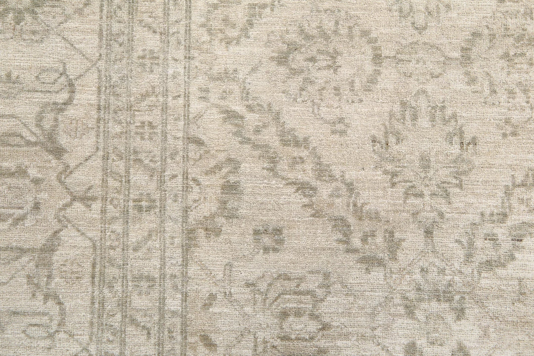 Afghan Tabriz Rug 9' 9" x 12' 10" Hand-Knotted | No. AT88067
