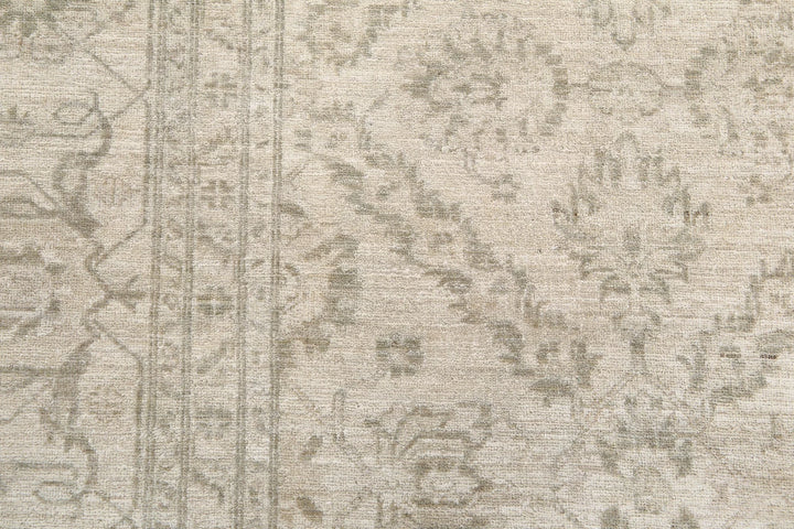 Afghan Tabriz Rug 9' 9" x 12' 10" Hand-Knotted | No. AT88067