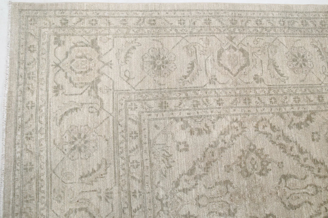 Afghan Tabriz Rug 9' 9" x 12' 10" Hand-Knotted | No. AT88067