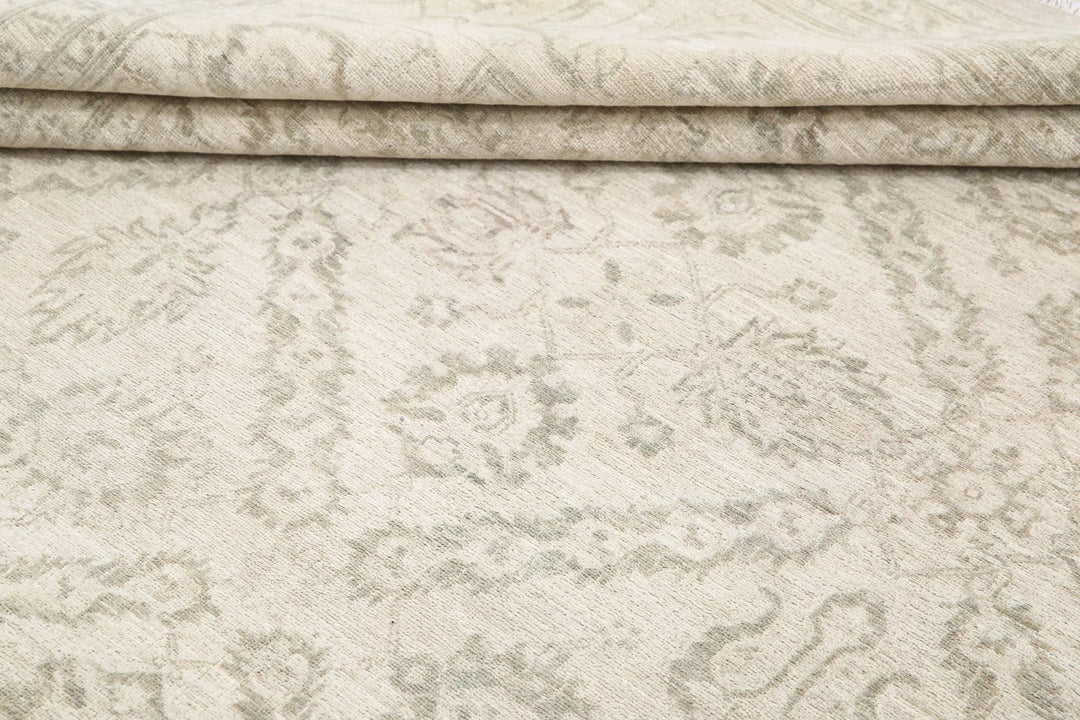 Afghan Tabriz Rug 9' 9" x 12' 10" Hand-Knotted | No. AT88067