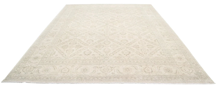 Afghan Tabriz Rug 9' 9" x 12' 10" Hand-Knotted | No. AT88067