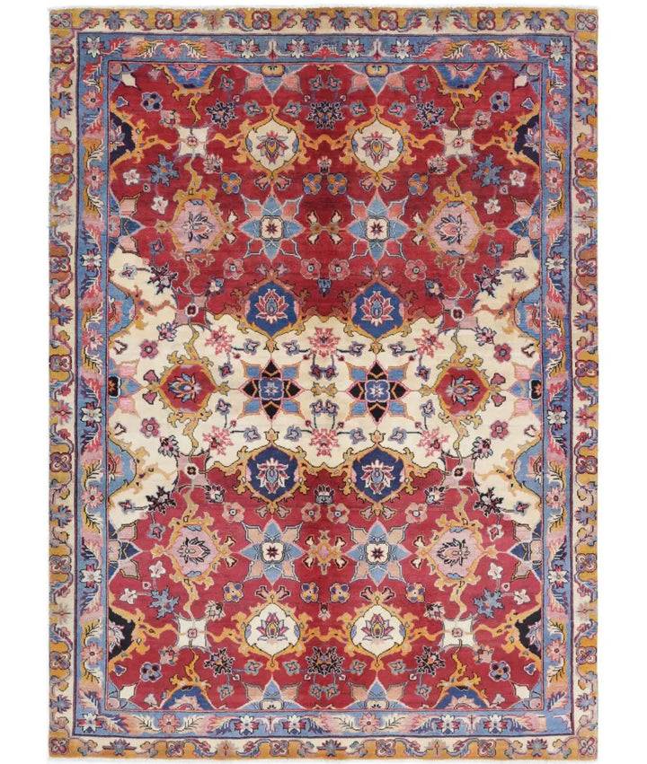 Indian Agra Rug 5' 0" x 7' 0" Hand-Knotted | No. AT88080