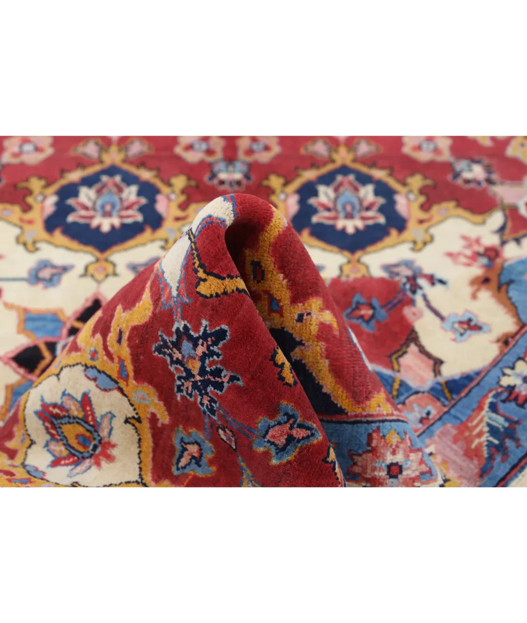 Indian Agra Rug 5' 0" x 7' 0" Hand-Knotted | No. AT88080