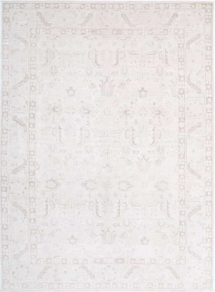 Afghan Tabriz Rug 8' 7" x 11' 7" Hand-Knotted | No. AT88091
