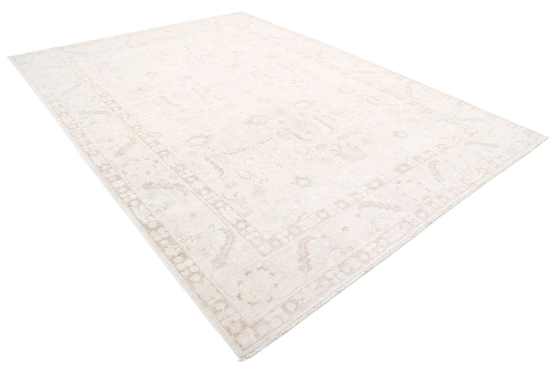 Afghan Tabriz Rug 8' 7" x 11' 7" Hand-Knotted | No. AT88091