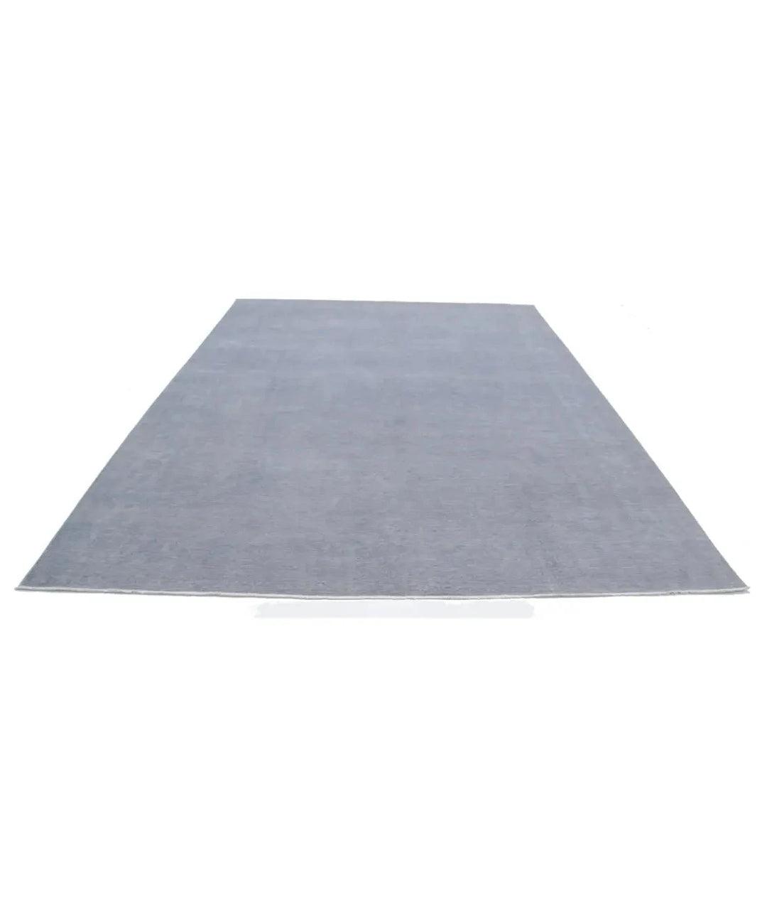 Grey Afghan Overdye Rug 8' 8" x 11' 5" Hand-Knotted | No. AT88099