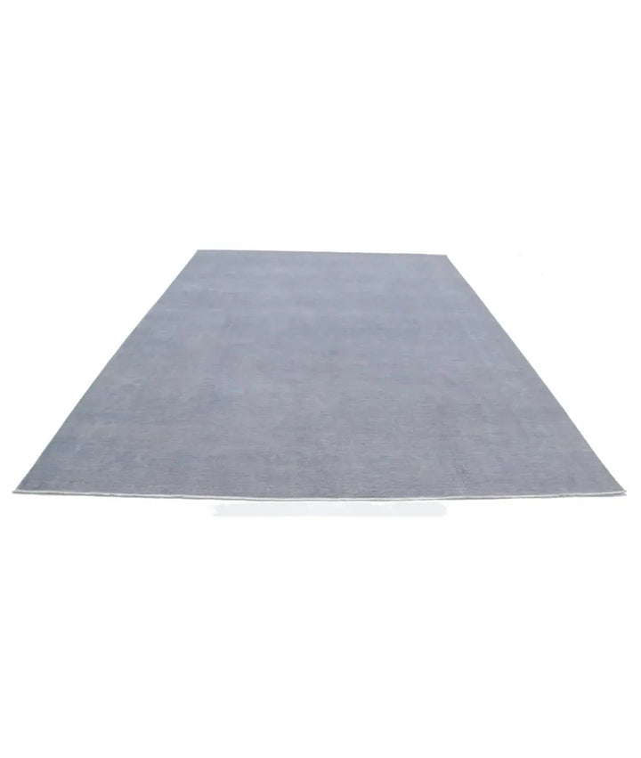 Grey Afghan Overdye Rug 8' 8" x 11' 5" Hand-Knotted | No. AT88099