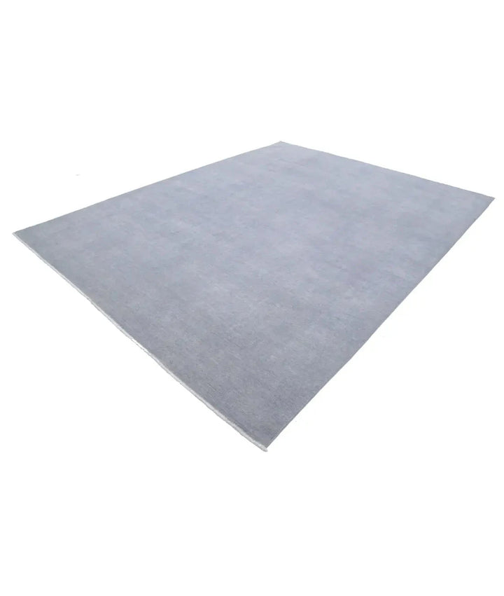 Grey Afghan Overdye Rug 8' 8" x 11' 5" Hand-Knotted | No. AT88099