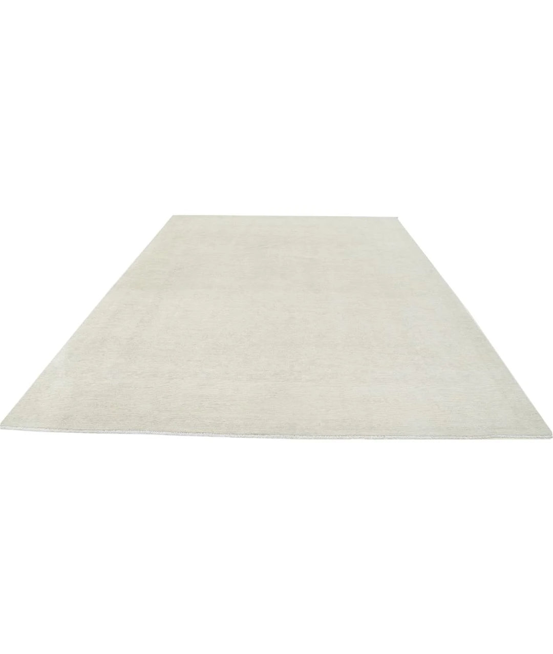 Ivory Afghan Oushak Rug 9' 2" x 11' 9" Hand-Knotted | No. AT88134