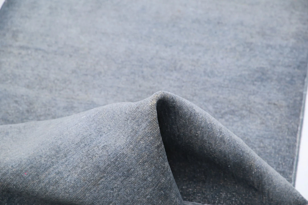 Grey Afghan Overdye Rug 2' 4" x 10' 0" Hand-Knotted | No. AT88235