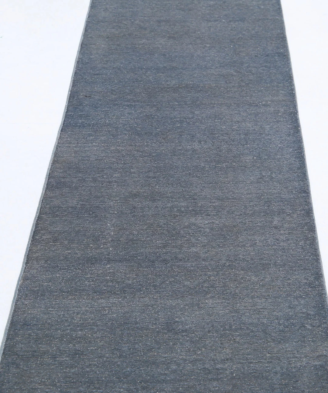 Grey Afghan Overdye Rug 2' 4" x 10' 0" Hand-Knotted | No. AT88235