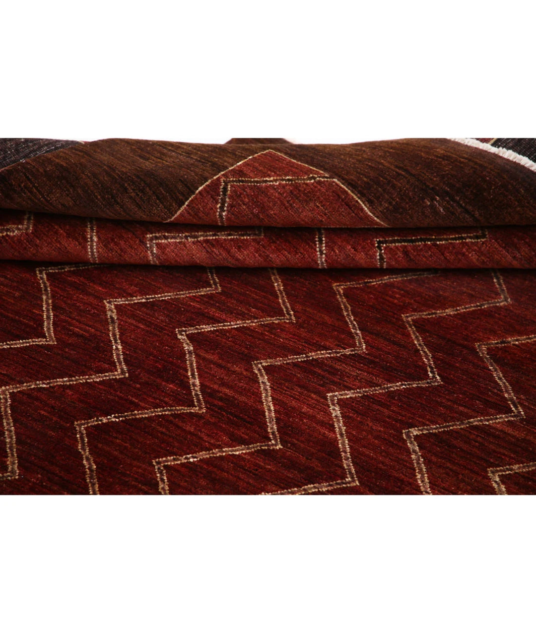 Multicolor Afghan Oriental Rug 6' 4" x 8' 10" Hand-Knotted view