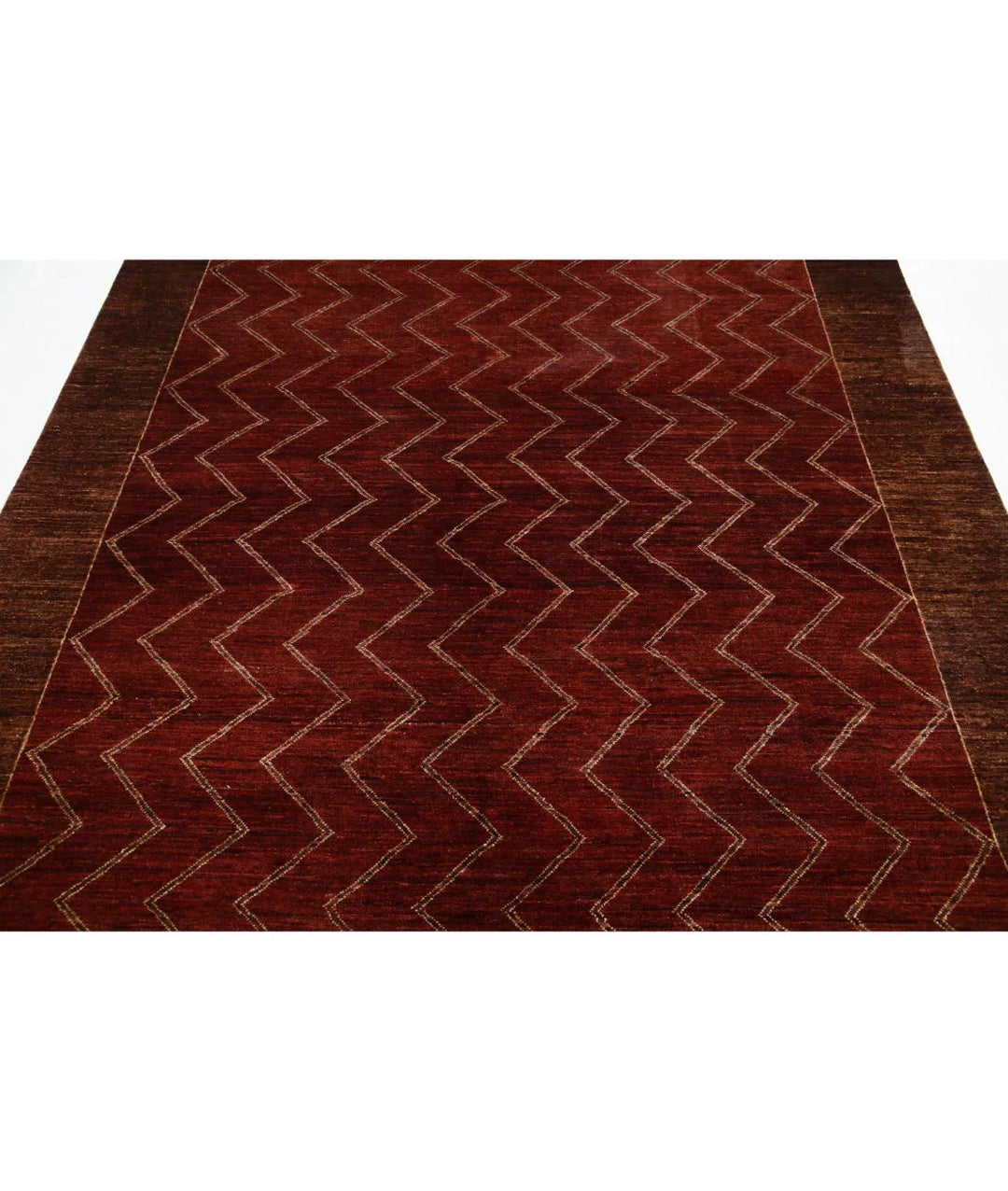 Multicolor Afghan Oriental Rug 6' 4" x 8' 10" Hand-Knotted | No. AT88276