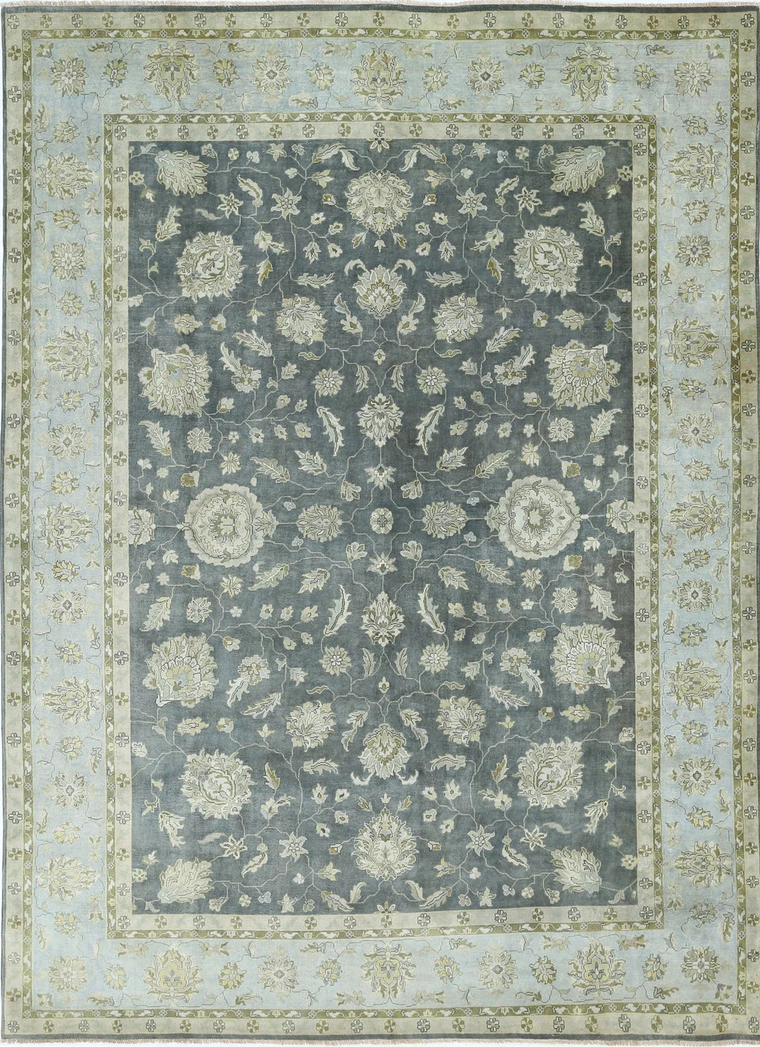 Indian Ziegler Rug 9' 10" x 13' 9" Hand-Knotted | No. AT88282