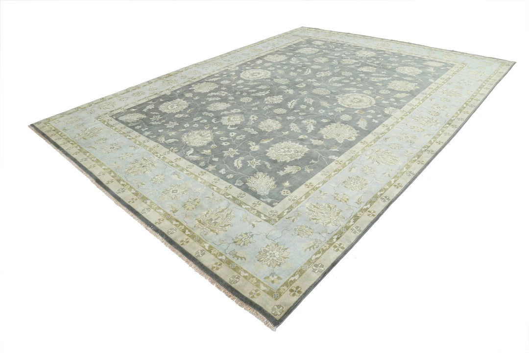 Indian Ziegler Rug 9' 10" x 13' 9" Hand-Knotted | No. AT88282