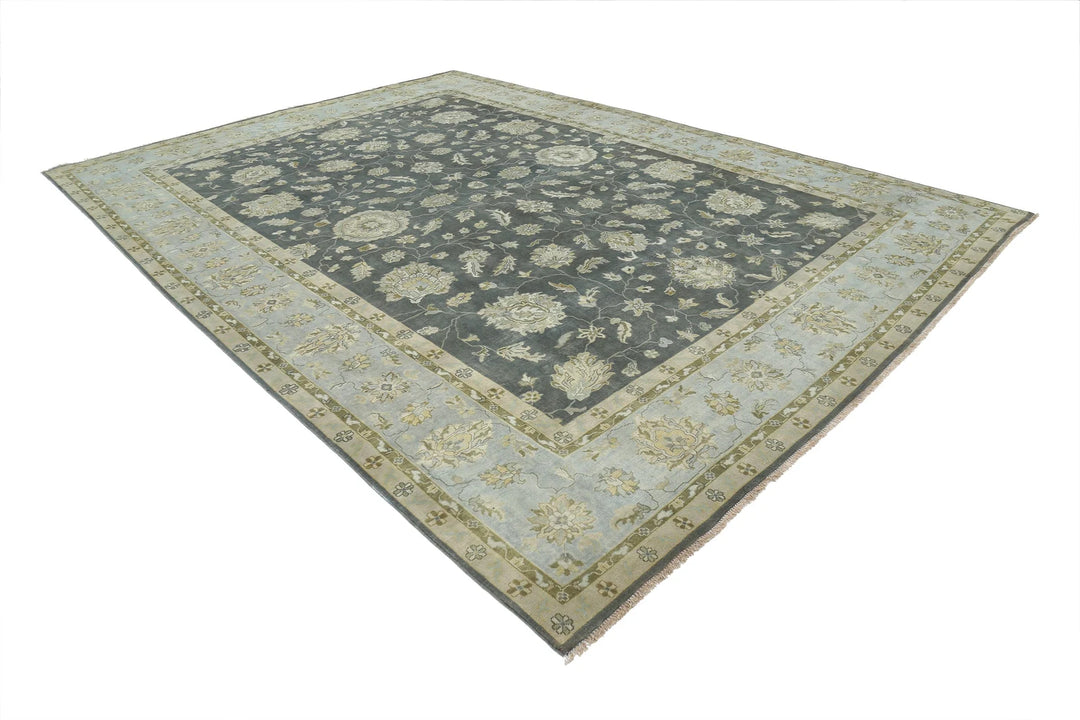 Indian Ziegler Rug 9' 10" x 13' 9" Hand-Knotted | No. AT88282