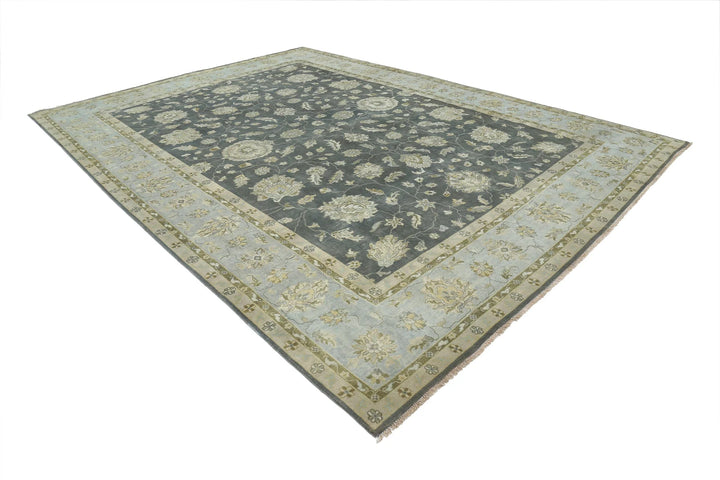 Indian Ziegler Rug 9' 10" x 13' 9" Hand-Knotted | No. AT88282