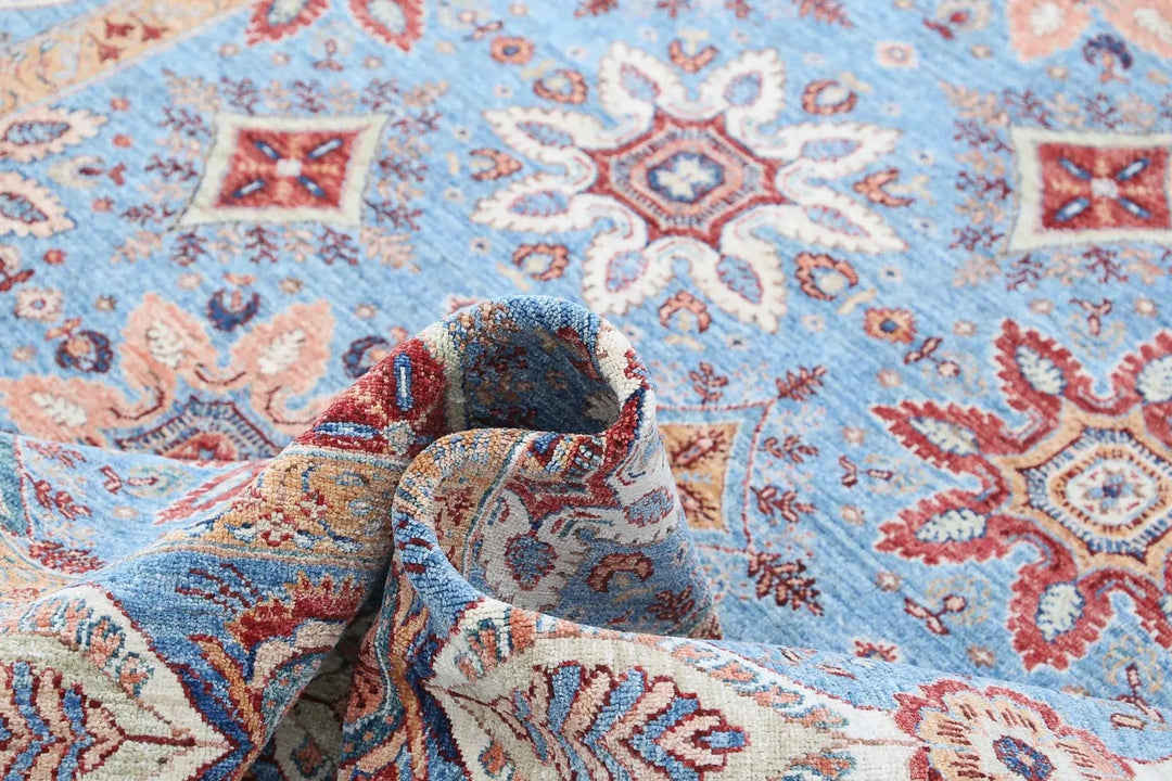 Afghan Ziegler Suzani Rug 6' 7" x 9' 8" Hand-Knotted | No. AT88333