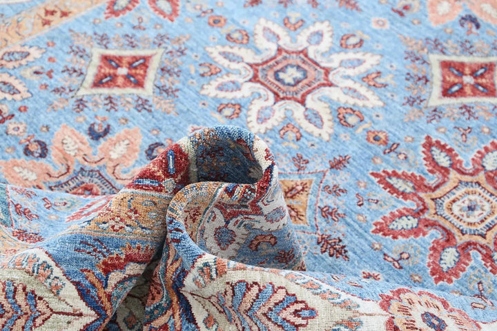 Afghan Ziegler Suzani Rug 6' 7" x 9' 8" Hand-Knotted | No. AT88333