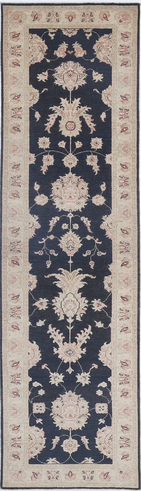 Afghan Ziegler Rug 2' 7" x 9' 7" Hand-Knotted | No. AT88370