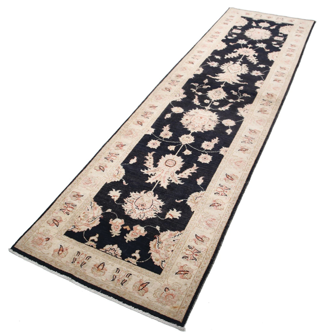 Afghan Ziegler Rug 2' 7" x 9' 7" Hand-Knotted | No. AT88370