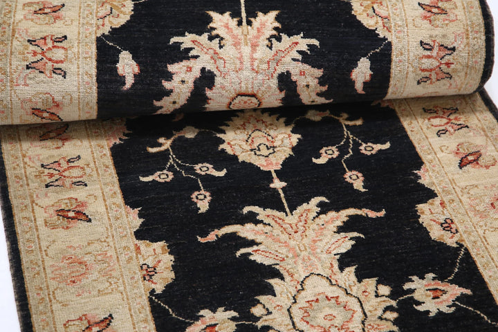 Afghan Ziegler Rug 2' 7" x 9' 7" Hand-Knotted | No. AT88370