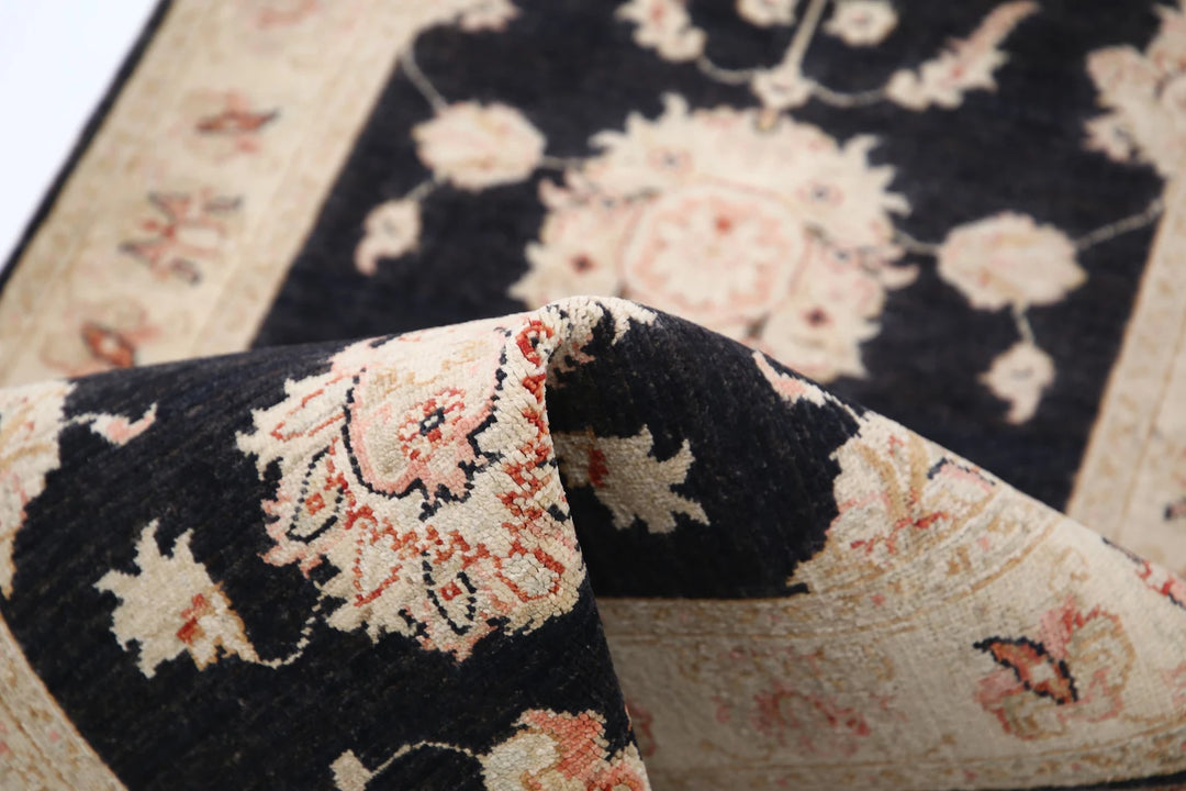 Afghan Ziegler Rug 2' 7" x 9' 7" Hand-Knotted | No. AT88370