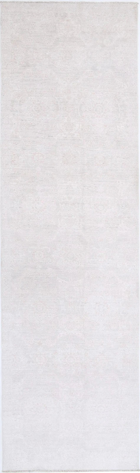 Afghan Tabriz Rug 3' 0" x 11' 0" Hand-Knotted | No. AT88500