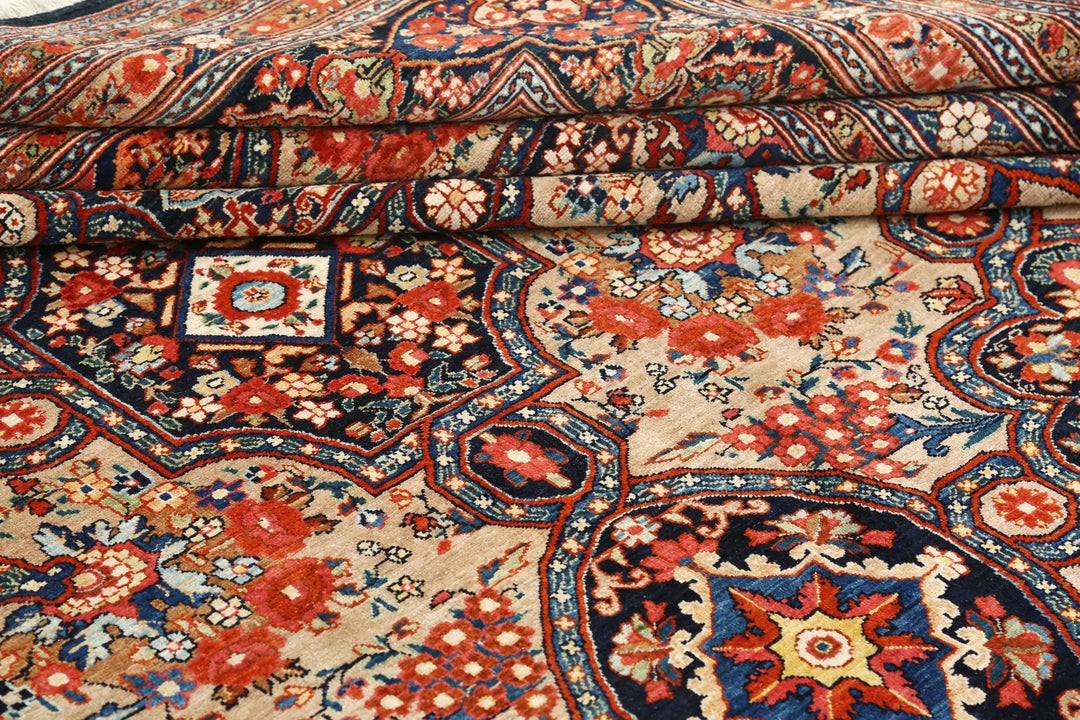 Persian Tabriz Fine Rug 10' 10" x 20' 7" Hand-Knotted | No. AT88502