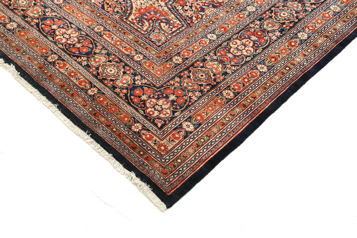 Persian Tabriz Fine Rug 10' 10" x 20' 7" Hand-Knotted | No. AT88502