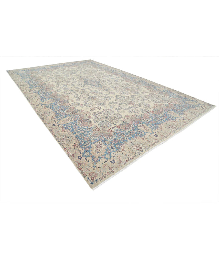 Persian Kerman Vintage Rug 10' 8" x 16' 9" Hand-Knotted | No. AT88507