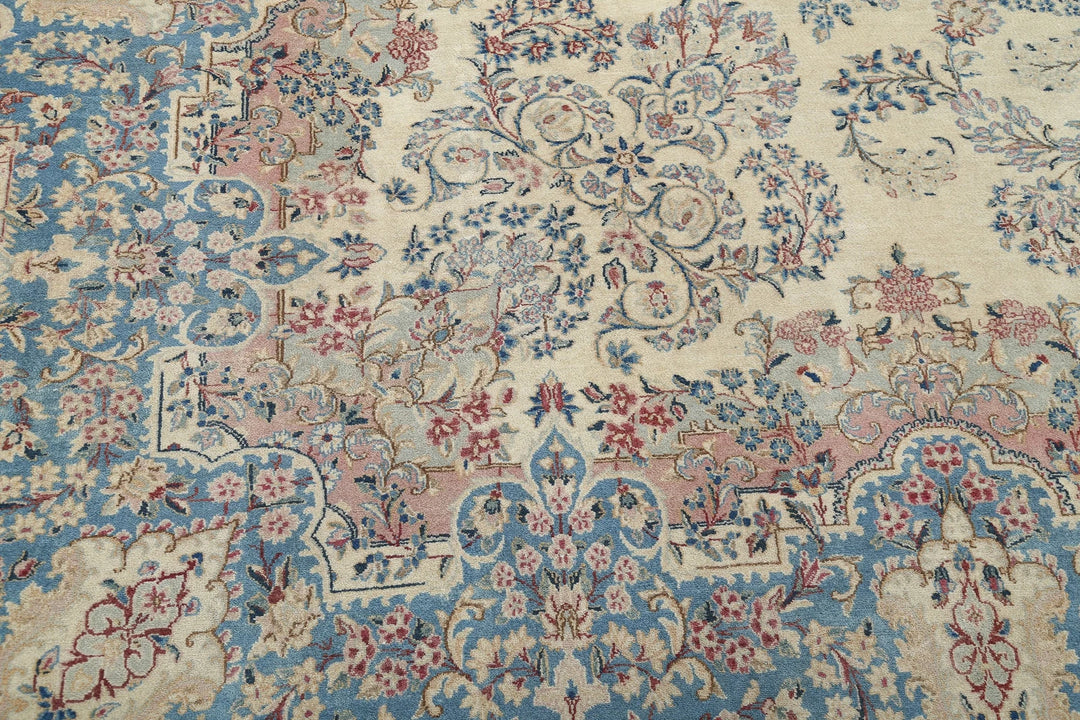 Persian Kerman Vintage Rug 10' 8" x 16' 9" Hand-Knotted | No. AT88507