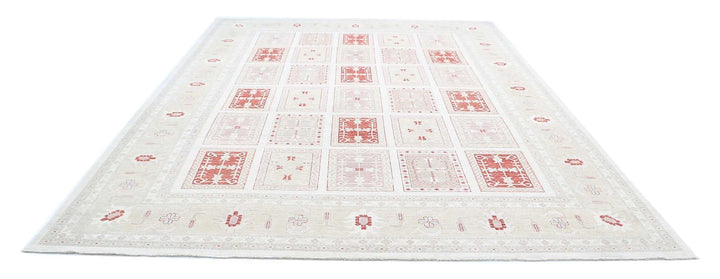 Afghan Serenity Rug 9' 7" x 12' 6" Hand-Knotted | No. AT88592