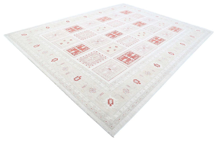 Afghan Serenity Rug 9' 7" x 12' 6" Hand-Knotted | No. AT88592