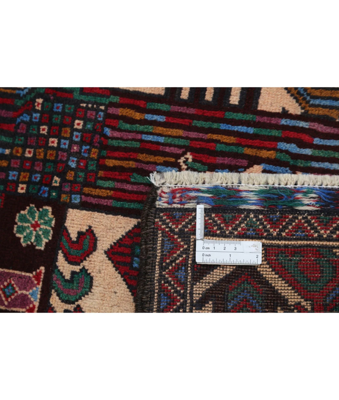 Red Afghan Baluchi Rug 3' 0" x 5' 0" Hand-Knotted | No. AT88640