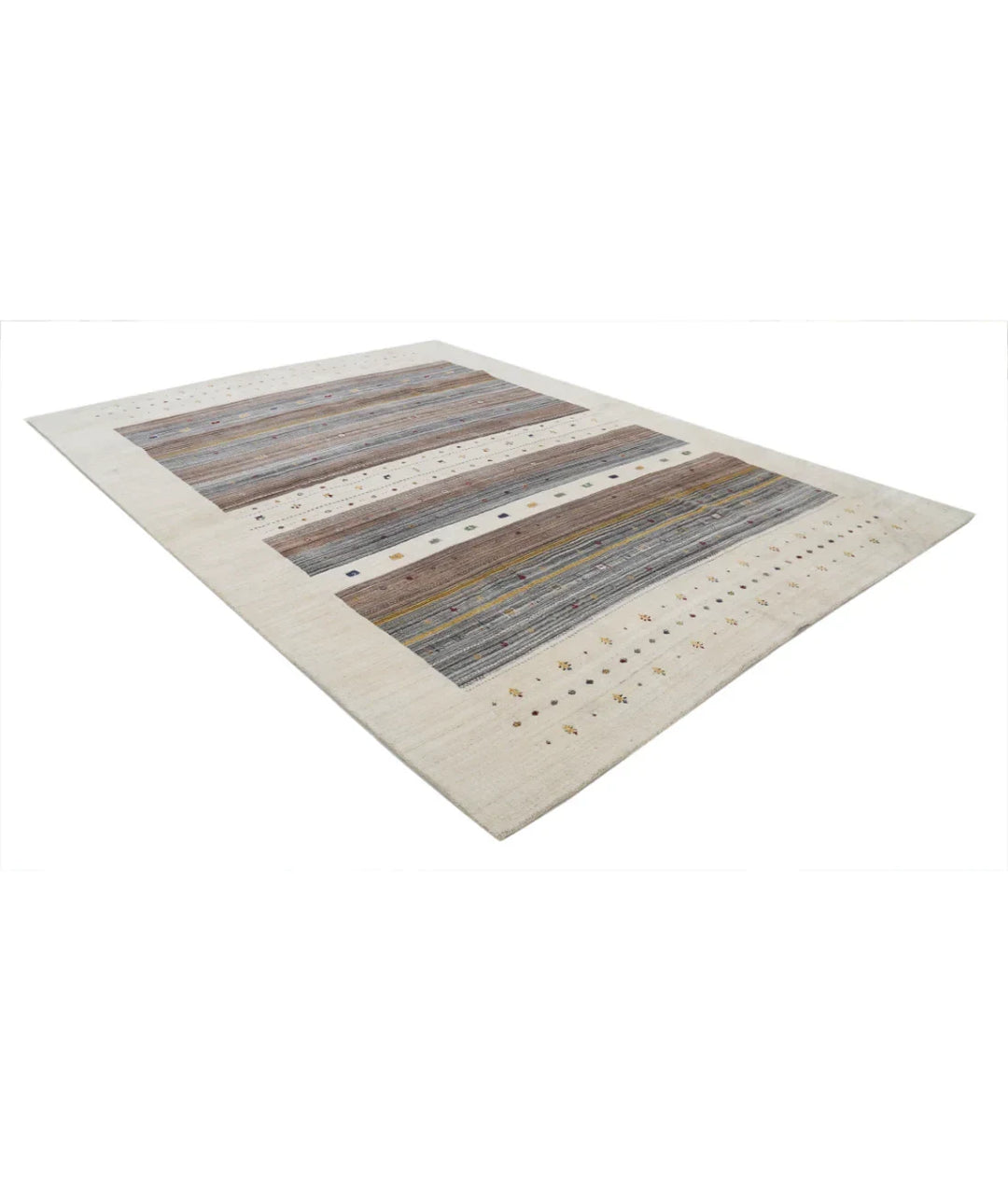 Ivory Indian Lori Rug 8' 3" x 11' 4" Hand-Knotted | No. AT886593