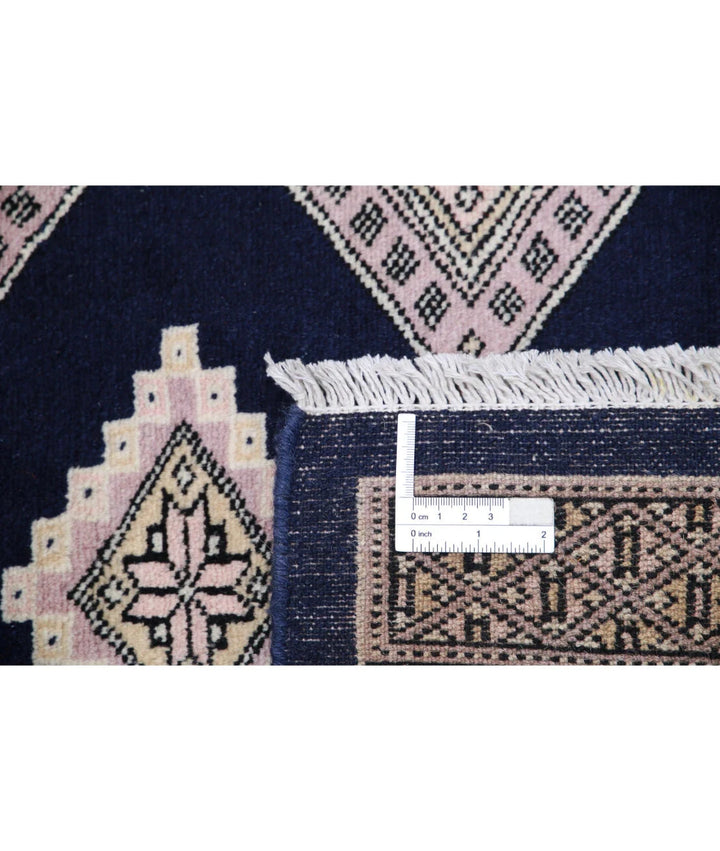 Blue Pakistani Tribal Rug 8' 0" x 9' 9" Hand-Knotted | No. AT88682