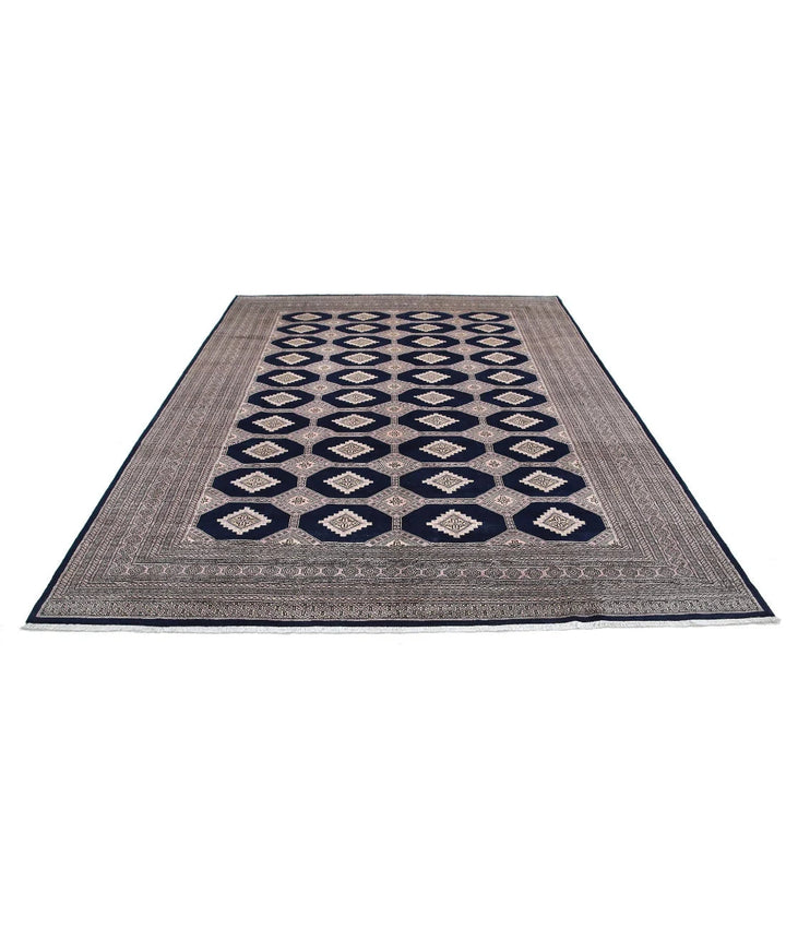 Blue Pakistani Tribal Rug 8' 0" x 9' 9" Hand-Knotted | No. AT88682