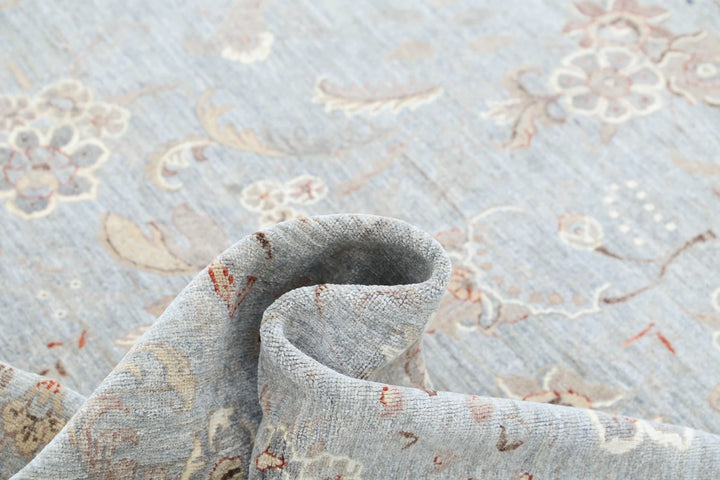 Afghan Tabriz Rug 8' 9" x 11' 4" Hand-Knotted | No. AT88802