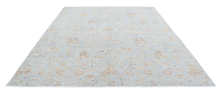 Afghan Tabriz Rug 8' 9" x 11' 4" Hand-Knotted | No. AT88802