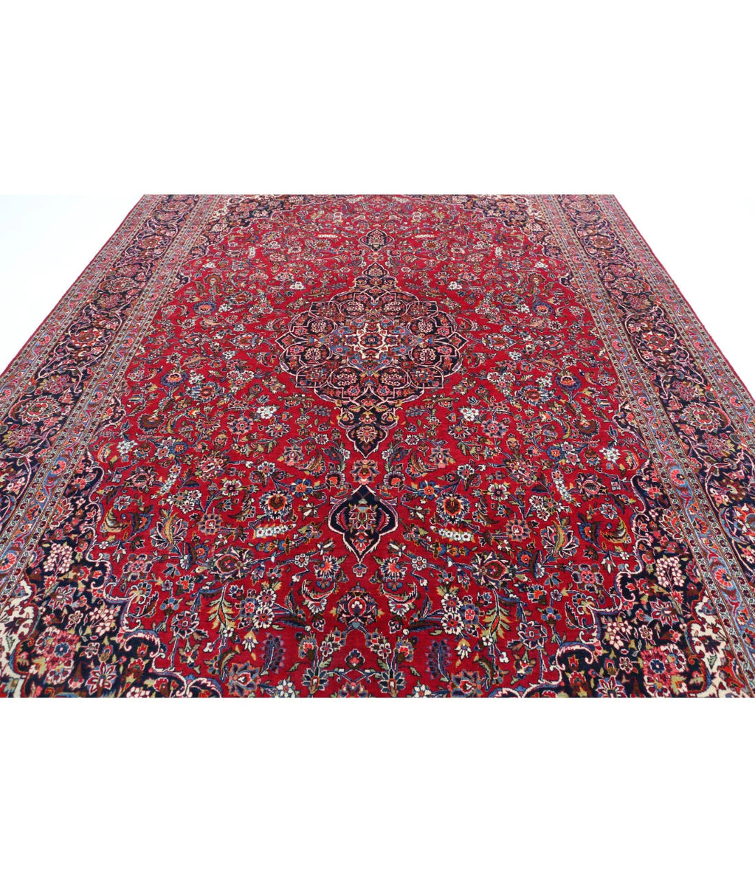 Persian Kashan Rug 9' 1" x 12' 7" Hand-Knotted | No. AT88860