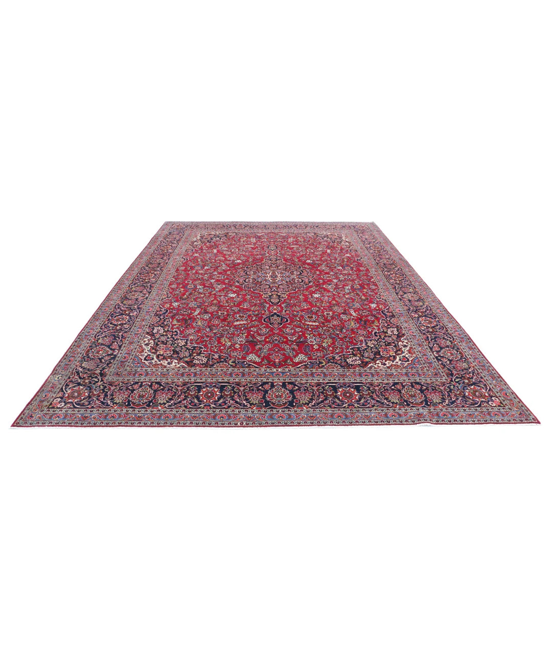 Persian Kashan Rug 9' 1" x 12' 7" Hand-Knotted | No. AT88860
