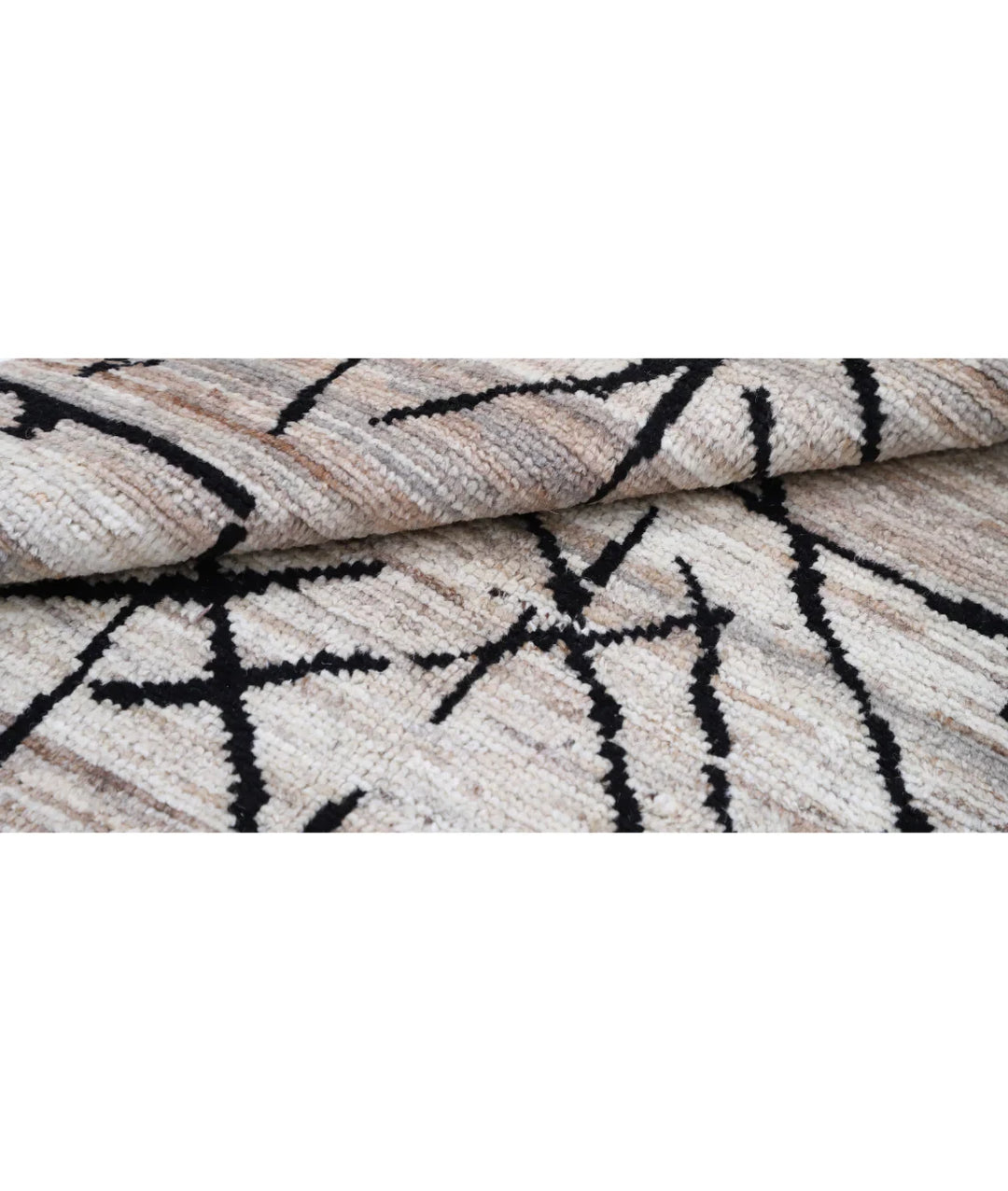 Brown Afghan Oriental Rug 4' 0" x 6' 0" Hand-Knotted | No. AT88885