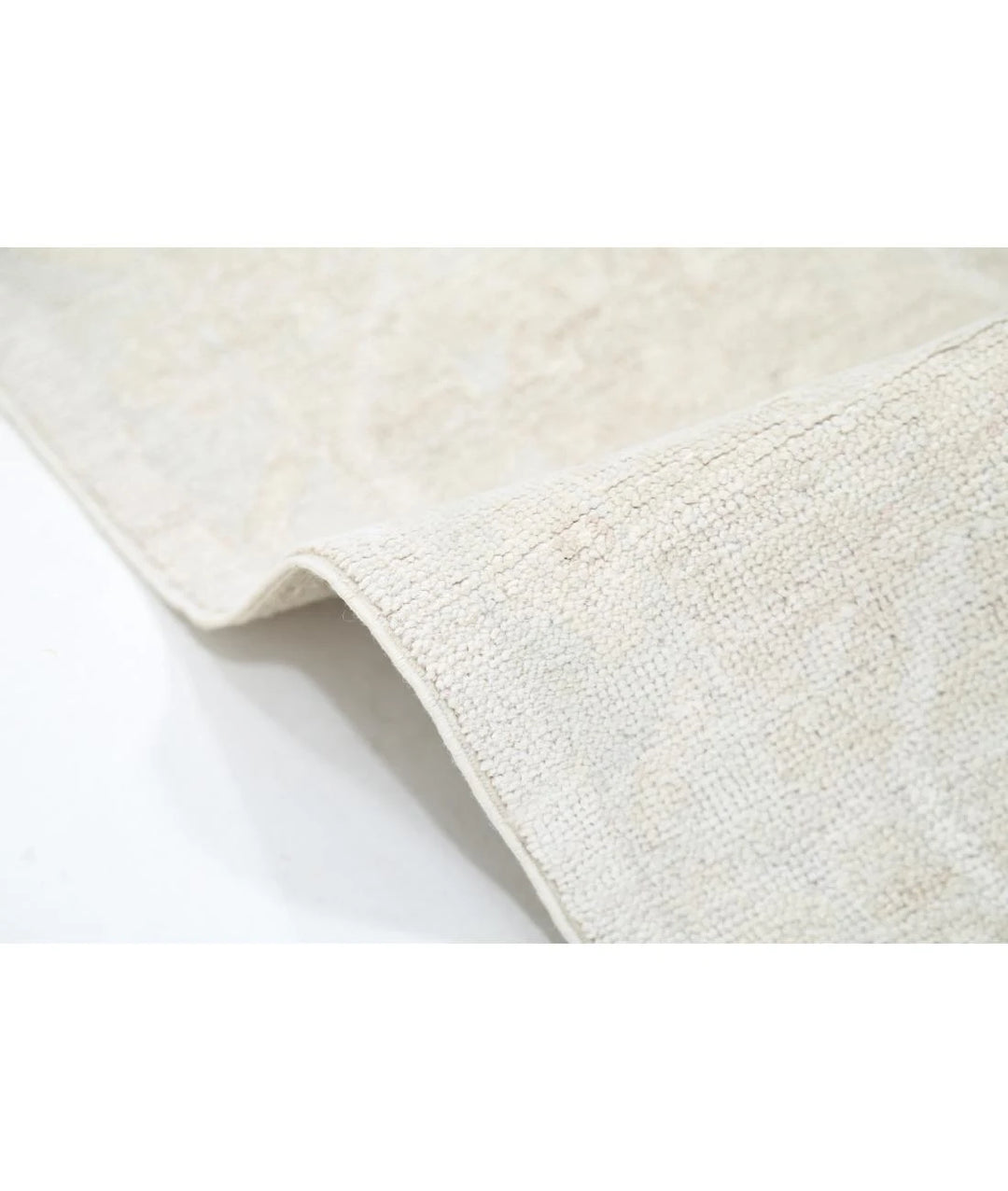 Ivory Afghan Khotan Rug 8' 7" x 11' 7" Hand-Knotted | No. AT88887