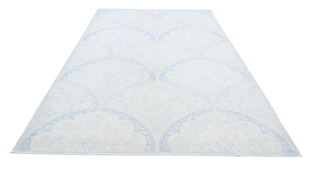 Afghan Tabriz Rug 6' 5" x 11' 11" Hand-Knotted | No. AT88922