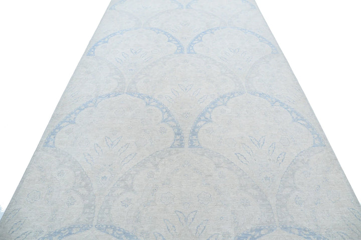 Afghan Tabriz Rug 6' 5" x 11' 11" Hand-Knotted | No. AT88922